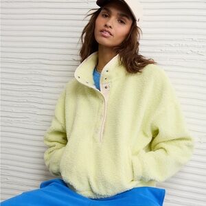 Aerie Yellow Fleece Pullover